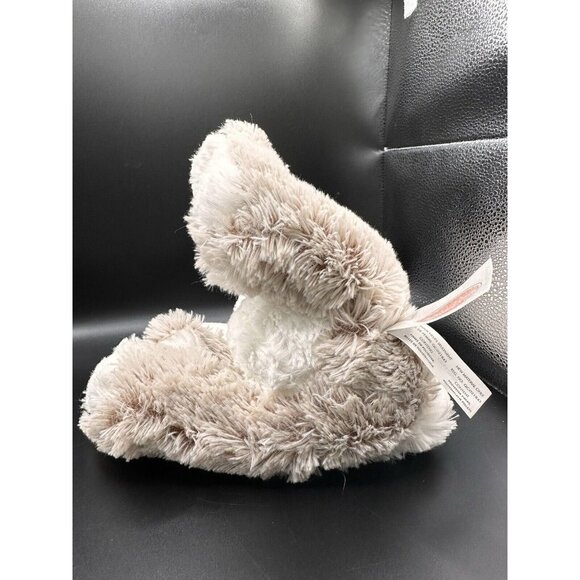 Melissa and Doug Plush Burrow Bunny Brown White Rabbit Big Feet Stuffed Animal - Picture 7 of 10